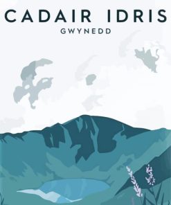 Cadair Idris Gwynedd Poster Paint By Numbers