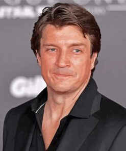 Canadian Actor Nathan Fillion Paint By Numbers