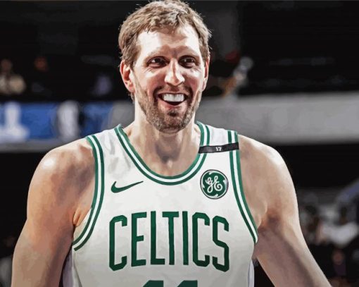 Celtics Dirk Nowitzki Paint By Numbers