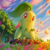 Chikorita Pokemon Paint By Numbers