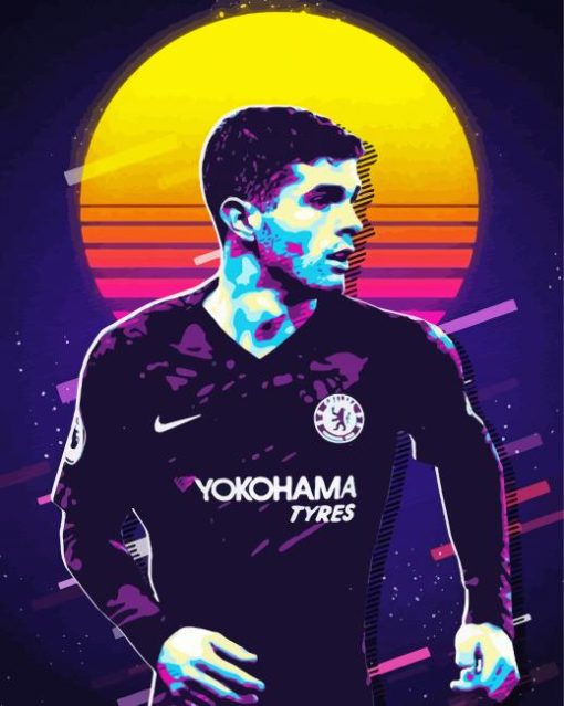 Christian Pulisic Soccer Player Paint By Numbers