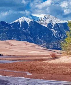 Colorado Great Sand Dunes National Park Paint By Numbers