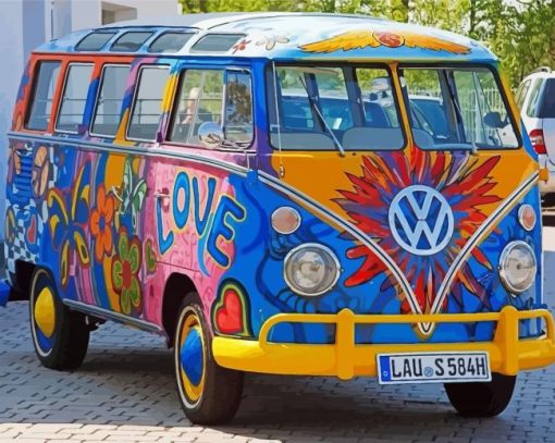 Cool Peace Van Paint By Numbers