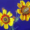 Coreopsis Plant And Bee Paint By Numbers