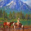 Cowboys And Indians Landscape Paint By Number