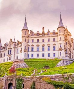 Dunrobin Castle Scotland Paint By Number