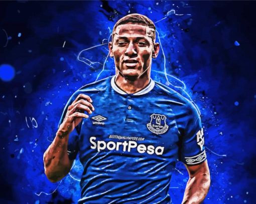 Everton Soccer Footballer Paint By Numbers