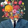 Floral Man Head Paint By Numbers