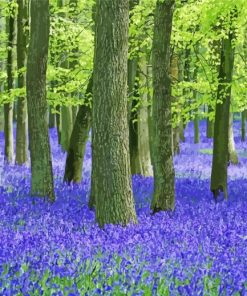 Forest Blue Bells Paint By Numbers