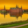 Frederiksborg Castle At Sunset Paint By Numbers