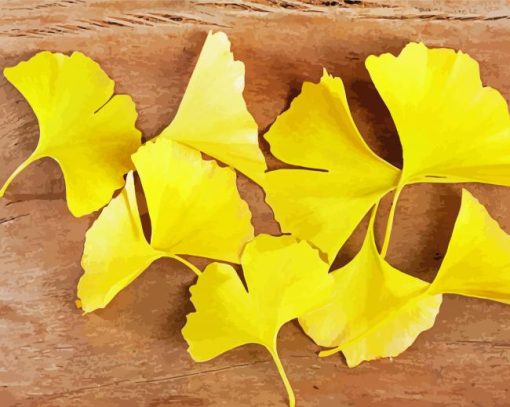 Ginkgo Yellow Leaves Paint By Numbers