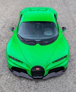 Green Car Bugatti Paint By Numbers