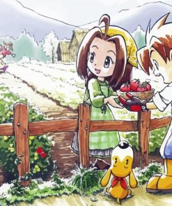 Harvest Moon Video Game Paint By Numbers