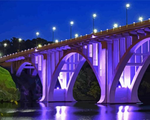 Henley Street Bridge In Knoxville Paint By Numbers