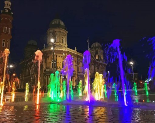 Hull Maritime Museum At Night Paint By Numbers