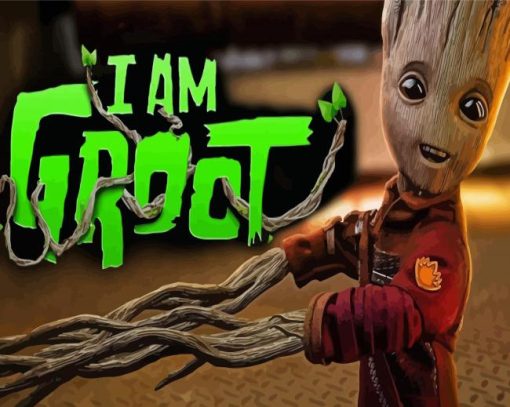 I am Groot Serie Paint By Numbers