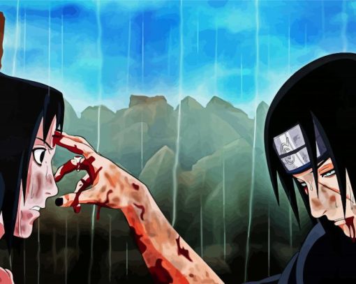 Itachi And Sasuke Naruto Paint By Numbers