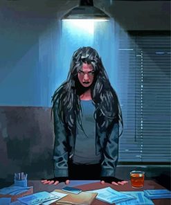 Jessica Jones Serie Character Art Paint By Numbers