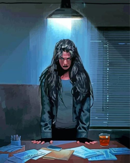 Jessica Jones Serie Character Art Paint By Numbers