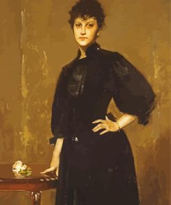 Lady In Black William Merritt Chase Paint By Numbers