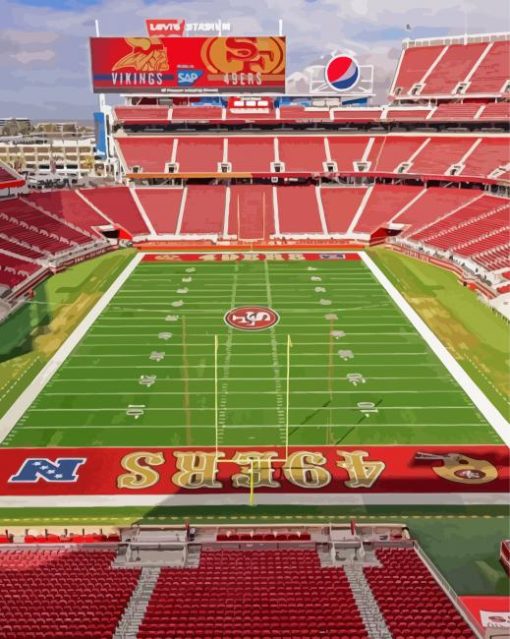 Levi Stadium California Paint By Numbers