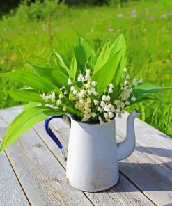 Lilies In Jug Paint By Numbers