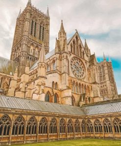 Lincoln Cathedral In England Paint By Numbers