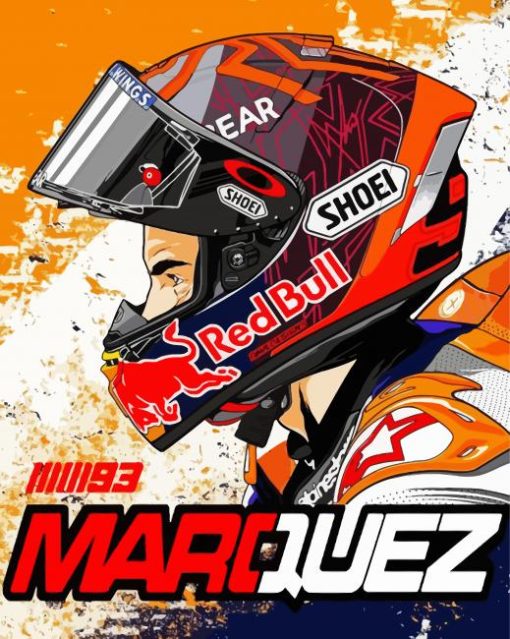 Marc Marquez Art Paint By Numbers