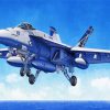 McDonnell Douglas FA 18 Hornet Art Paint By Numbers