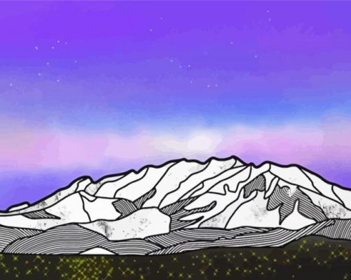 Mount Timpanogos Landscape Art Paint By Number