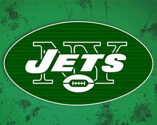 New York Jets American Football Logo Paint By Numbers