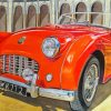 Orange Triumph TR3 Car Paint By Numbers