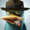 Perry The Platypus Smoking Paint By Numbers