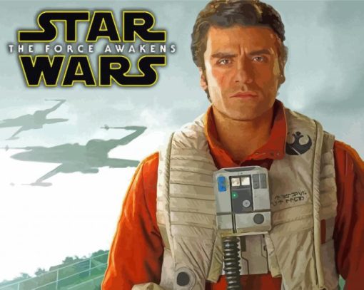 Poe Dameron Star Wars Character Paint By Numbers