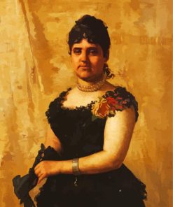 Portrait Of D Maria Isabel Da Costa Sao Romao By Malhoa Paint By Numbers