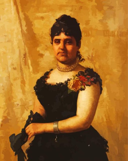 Portrait Of D Maria Isabel Da Costa Sao Romao By Malhoa Paint By Numbers