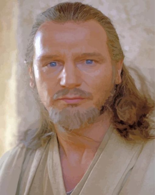 Qui Gon Jinn Paint By Numbers