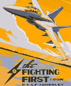 RAAF Military Poster Paint By Numbers