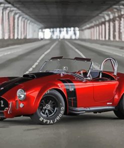 Red Ford Shelby Cobra Paint By Numbers