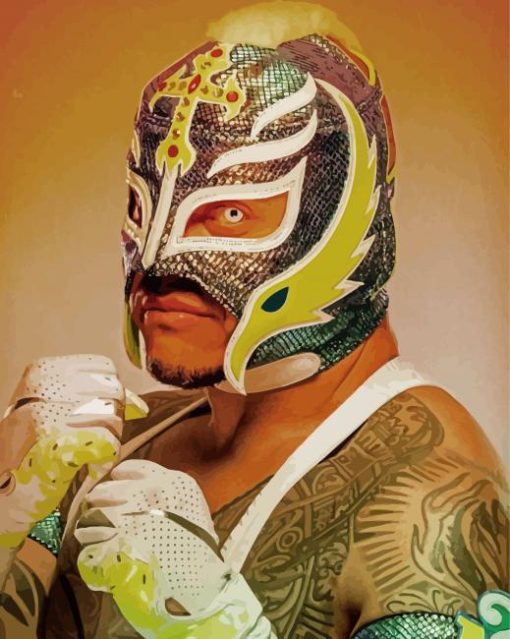 Rey Mysterio Professional Wrestler Paint By Numbers