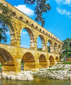 Roman Aqueduct Building Paint By Number