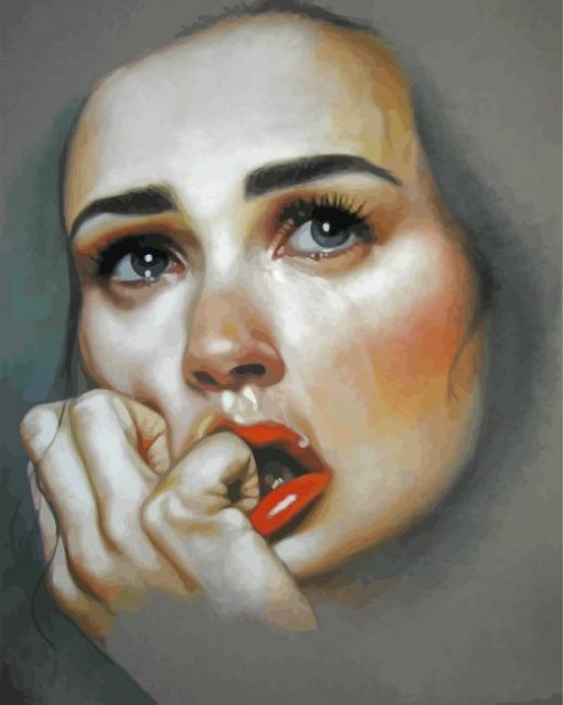 Sad Lady Art Paint By Numbers