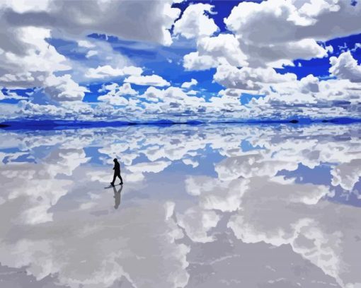 Salar De Uyuni Landscape Paint By Numbers