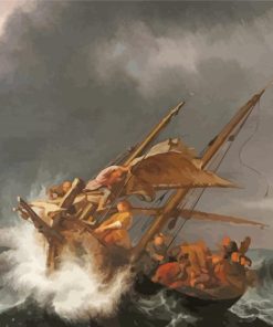 Simon de Vlieger Calming The Storm Paint By Numbers