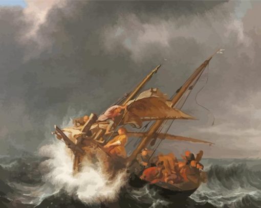 Simon de Vlieger Calming The Storm Paint By Numbers
