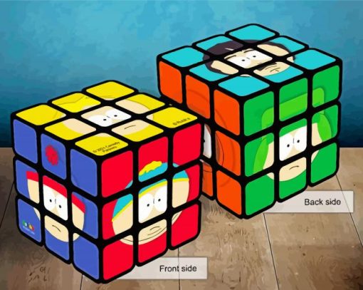 SouthPark Rubiks Cube Paint By Numbers