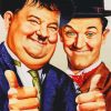 Stan And Ollie Caricature Paint By Numbers