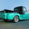 Teal And Black Truck Paint By Numbers