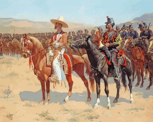 The Mexican Major By Frederic Remington Paint By Numbers