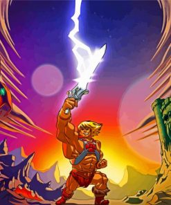 The Powerful He Man Paint By Numbers